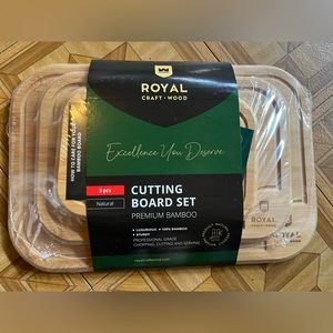 Bamboo Wood Cutting Board 3 Piece